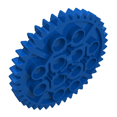 Lego Technic Gear 40 Tooth / Blue