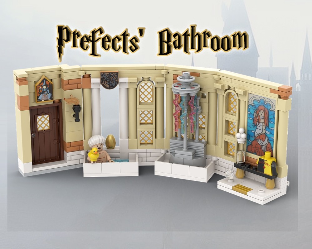 Lego Prefects' Bathroom (compatible with 2024 castle)