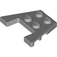 Wedge Plate 3 x 4 with Stud Notches / Light Bluish Gray
