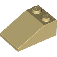 Lego Brick Sloped 33° 3 x 2 / Tan