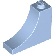 Brick Curved 1 x 3 x 2 Inverted [Inside Bow] / Bright Light Blue