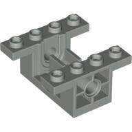 Lego Gearbox 4 x 4 x 1 2/3 with 1 x 2 Cutouts, Pin Holes / Light Gray