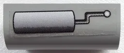 Slope, Curved 2 x 4 x 1 1/3 with 4 Recessed Studs with Tank Configuration A Pattern (Sticker) - Sets 10022 / 10025