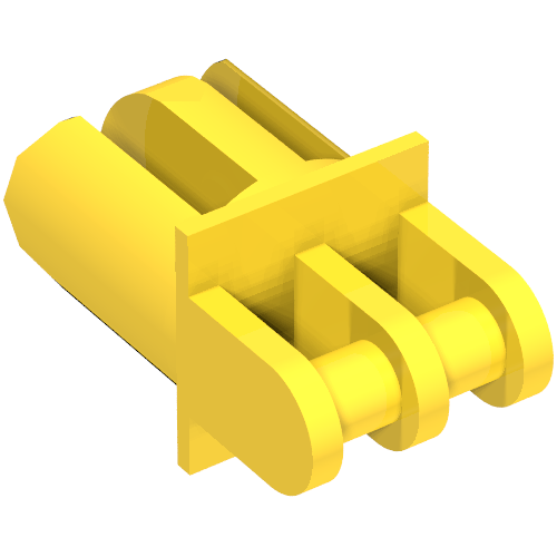 Lego Arm Grab Jaw Holder, 3 Fingers / Yellow