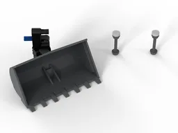 Set 60420 Excavator Equipment: Bucket Rotator + GPS antennas