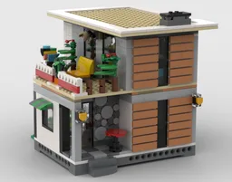 Modern House with Garden, Alternate Build of Lego 31153