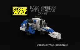 Barc speeder with sidecar 501st