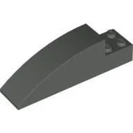 Brick Curved 8 x 2 x 2 / Dark Gray