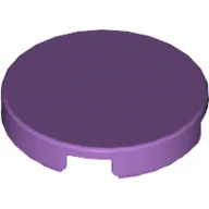Tile Round 2 x 2 with Bottom Cross / Medium Lavender