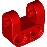 Technic Axle and Pin Connector Perpendicular Double Split [Reinforced] / Red