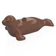 Animal, Seal with Black Eyes Print / Medium Brown