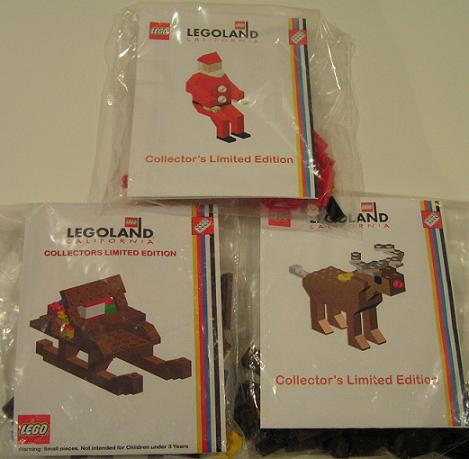 Lego Santa with Reindeer and Sleigh (Legoland California)