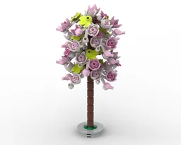 Small blossom city tree