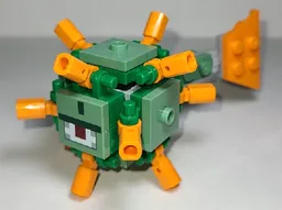 Minecraft Guardian (White Brick 2 x 2 Inside) - Brick Built