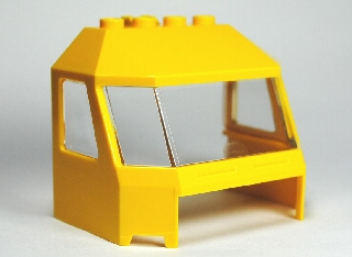 Lego Windscreen 4 x 6 x 4 Cab with Hinge and 1 x 4 Bottom Cutout with Trans-Clear Glass (45406 / 46103)