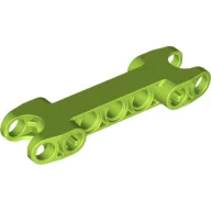 Technic Axle and Pin Connector 2 x 7 with Two Ball Joint Sockets / Lime