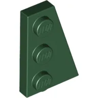 Wedge Plate 3 x 2 Right / Dark Green