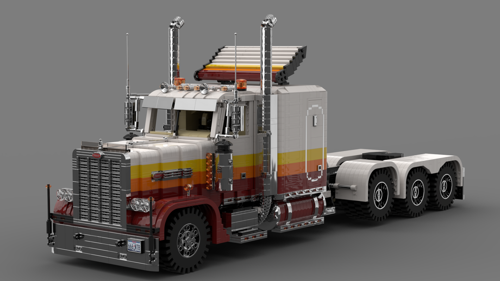 Lego Peterbilt 389 Tri Axle Truck