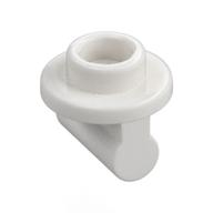 Lego Plate Special Round 1 x 1 with Hollow Stud and Bar on Underside - Long Space / White