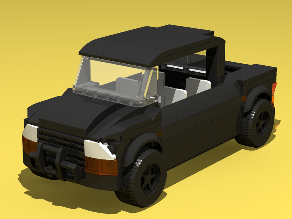 Lego Black Pick-up Truck