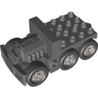 Duplo Truck Base with Molded Engine 5 x 9 / Dark Bluish Gray