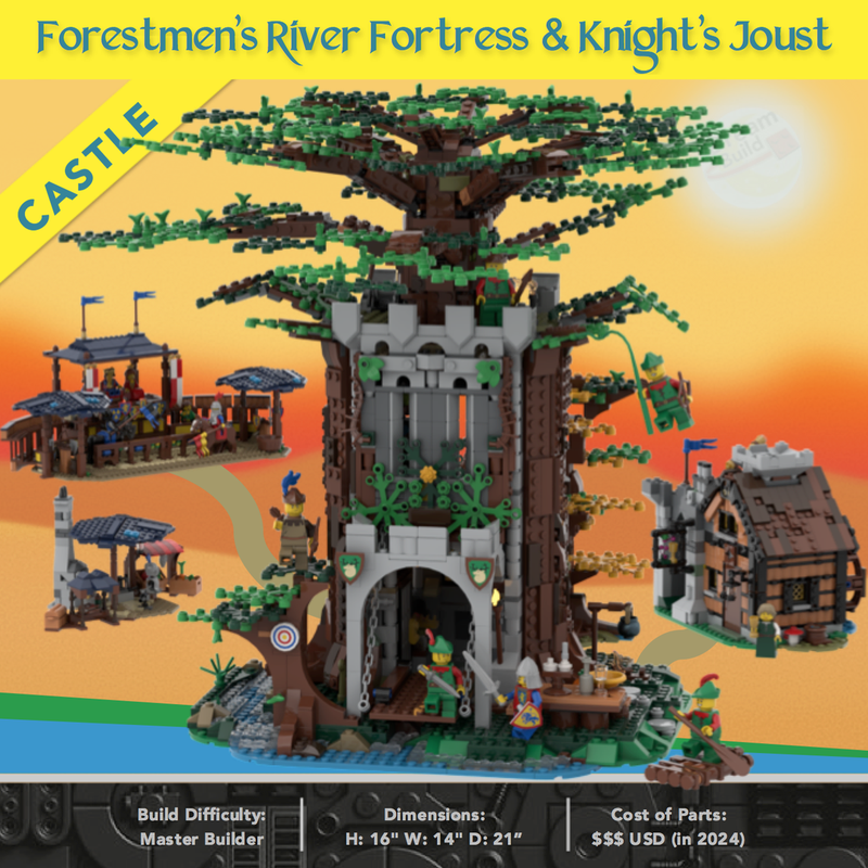 Lego Forestmen Fortress & Joust Tournament - 31120 & 21318 Modification