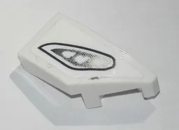 Wedge 2 x 1 x 2/3 Right with Silver and Black Headlight Pattern (Sticker) - Set 76900