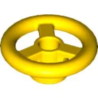 Steering Wheel Small, 2 x 2 / Yellow