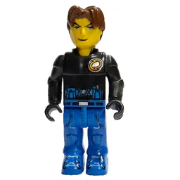Juniors Midifig, Jack Stone, Black Jacket, Blue Legs, Blue Belt with Pockets and Radio / Black