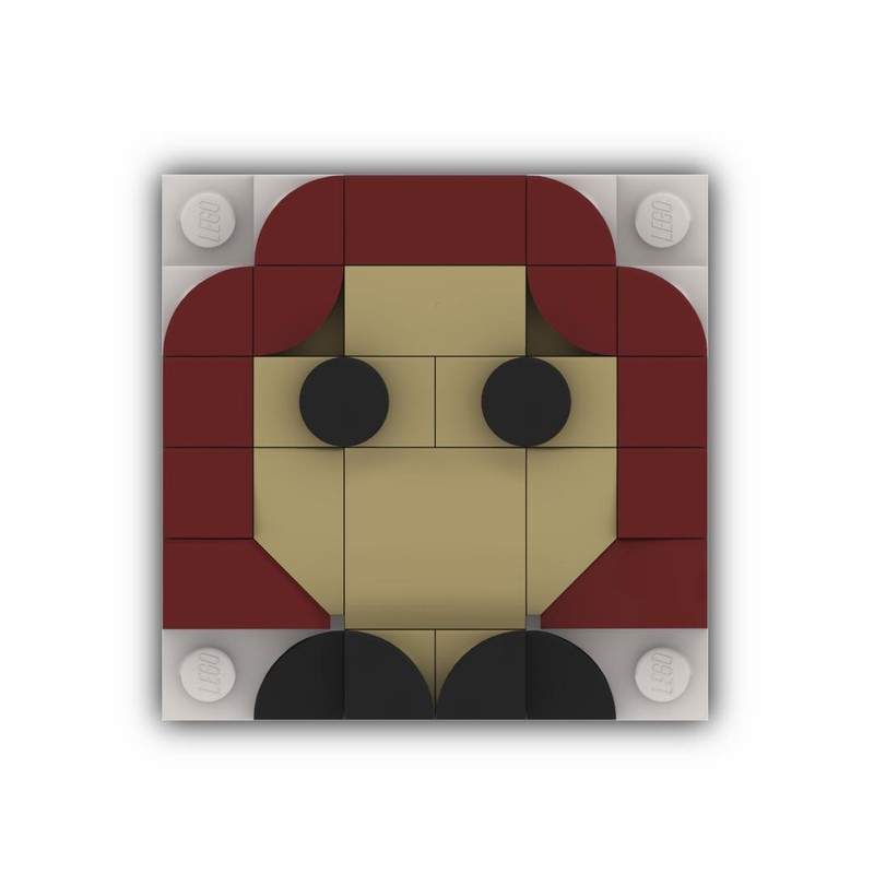 Lego Black Widow Mini Mosaic (Designed for LEGO X Levi's)