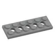 Technic Plate 2 x 6 [5 Holes] / Light Bluish Gray