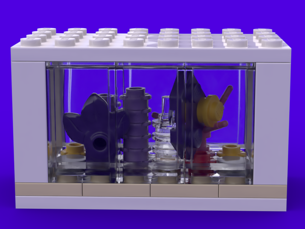 Lego Subnautica aquarium