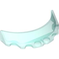 Lego Windscreen 3 x 6 x 1 Curved with 2 Circular Stud Holders in Bottom / Trans-Light Blue