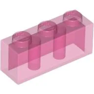 Brick 1 x 3 / Trans-Dark Pink