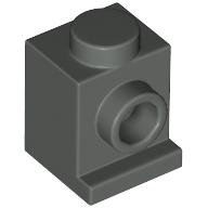 Lego Brick Special 1 x 1 with Headlight / Dark Gray