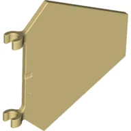 Flag 5 x 6 Hexagonal with U Clips / Tan