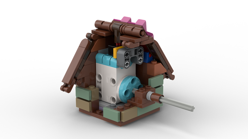 Lego Mountain Windmill Motorized Mill