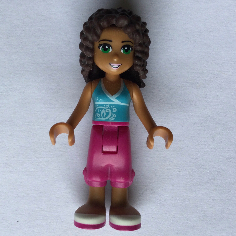 Lego Andrea - Medium Azure Top, Magenta Skirt