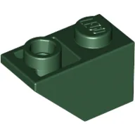 Brick Sloped Inverted 45° 2 x 1 / Dark Green