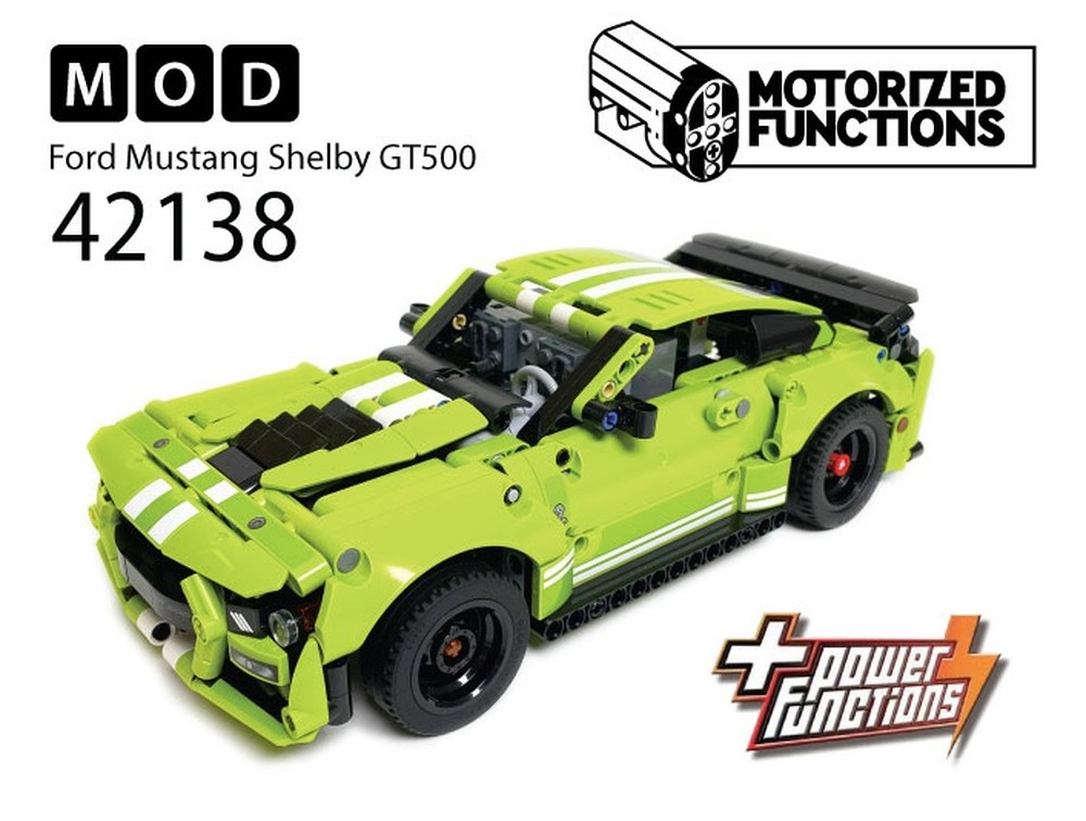Lego 42138 Ford Mustang Shelby GT500 RC MOD for Power Function Motors