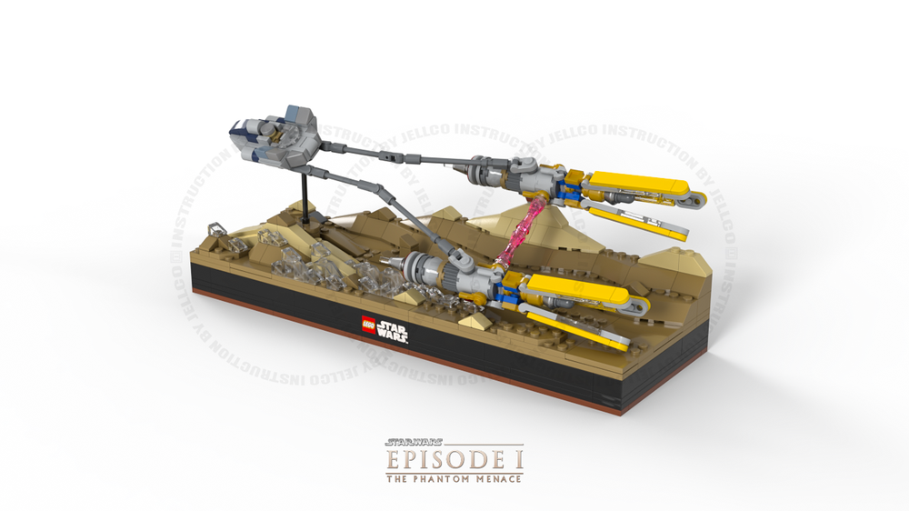 Lego Episode I Micro Diorama : Pod Racing