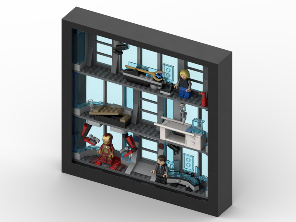 Lego Photo Frame - Attack on Avengers Tower