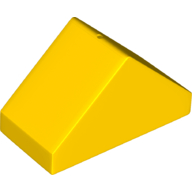 Lego Duplo Brick 4 x 2 Double Slope 45° / Yellow
