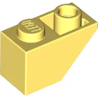 Brick Sloped Inverted 45° 2 x 1 / Bright Light Yellow