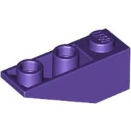 Brick Sloped Inverted 34° 3 x 1 with Internal Stopper / Dark Purple