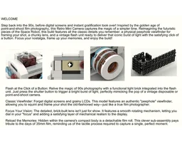 Retro Mini Camera with flashlight