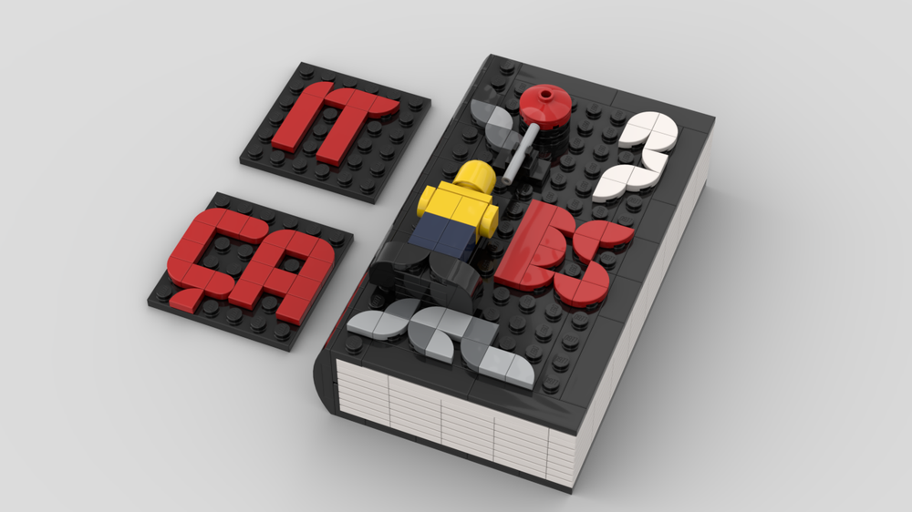 Lego Steven King "It" Book cover