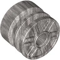 Wheel 18 x 14 with Pin Hole, Fake Bolts and Shallow Spokes / Metallic Silver