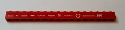 Brick 1 x 16 with 'MAHLE' Puma Logo, 'PIRELLI', 'TNT', 'HUBLOT', 'WEICHAI', ups Logo, 'KASPERSKY lab', Shell Logo, 'Santander' and 'FIAT' Pattern (Stickers) - Set 75913