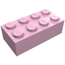 Brick 2 x 4 / Bright Pink